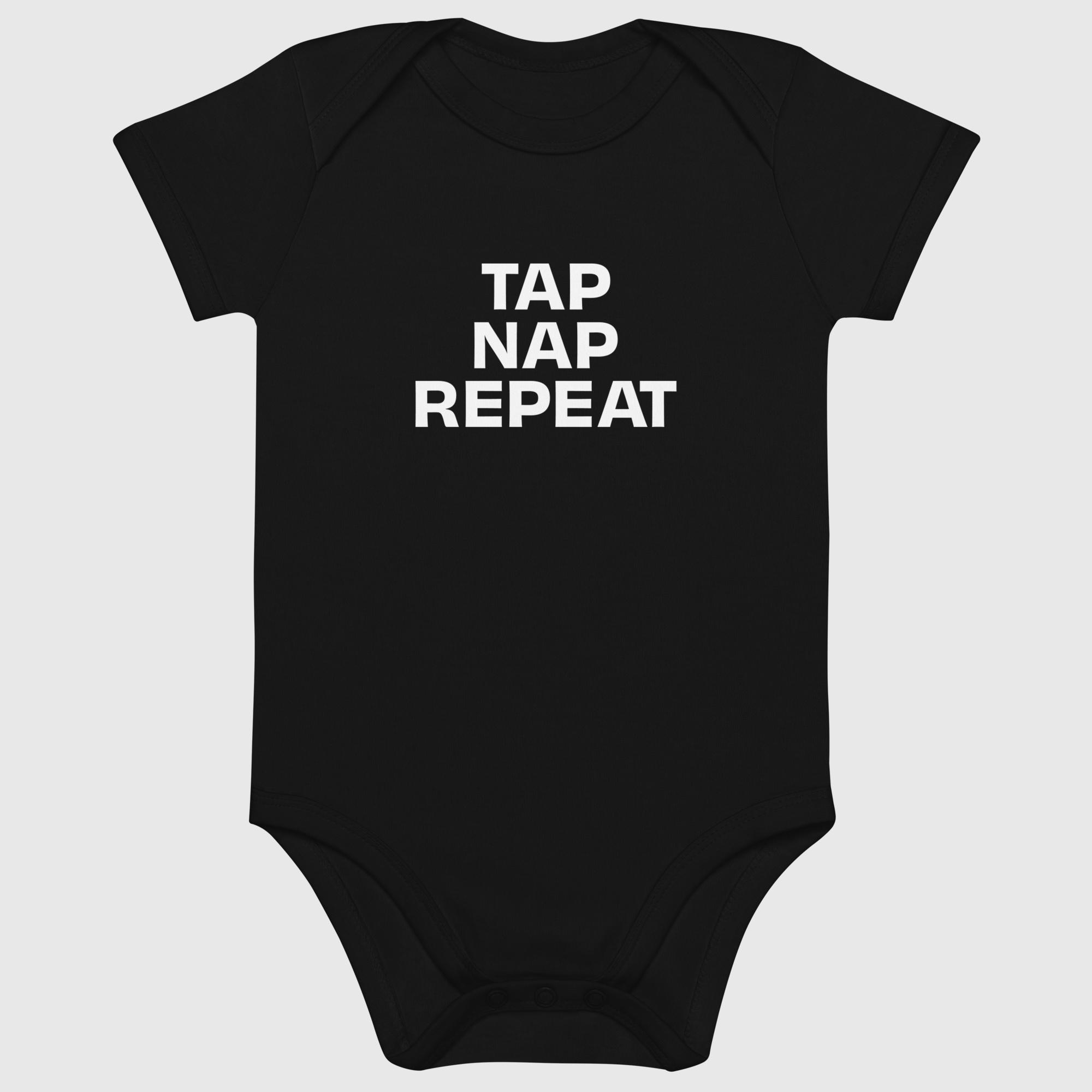 Tap Nap Repeat Baby Bodysuit - Image 3