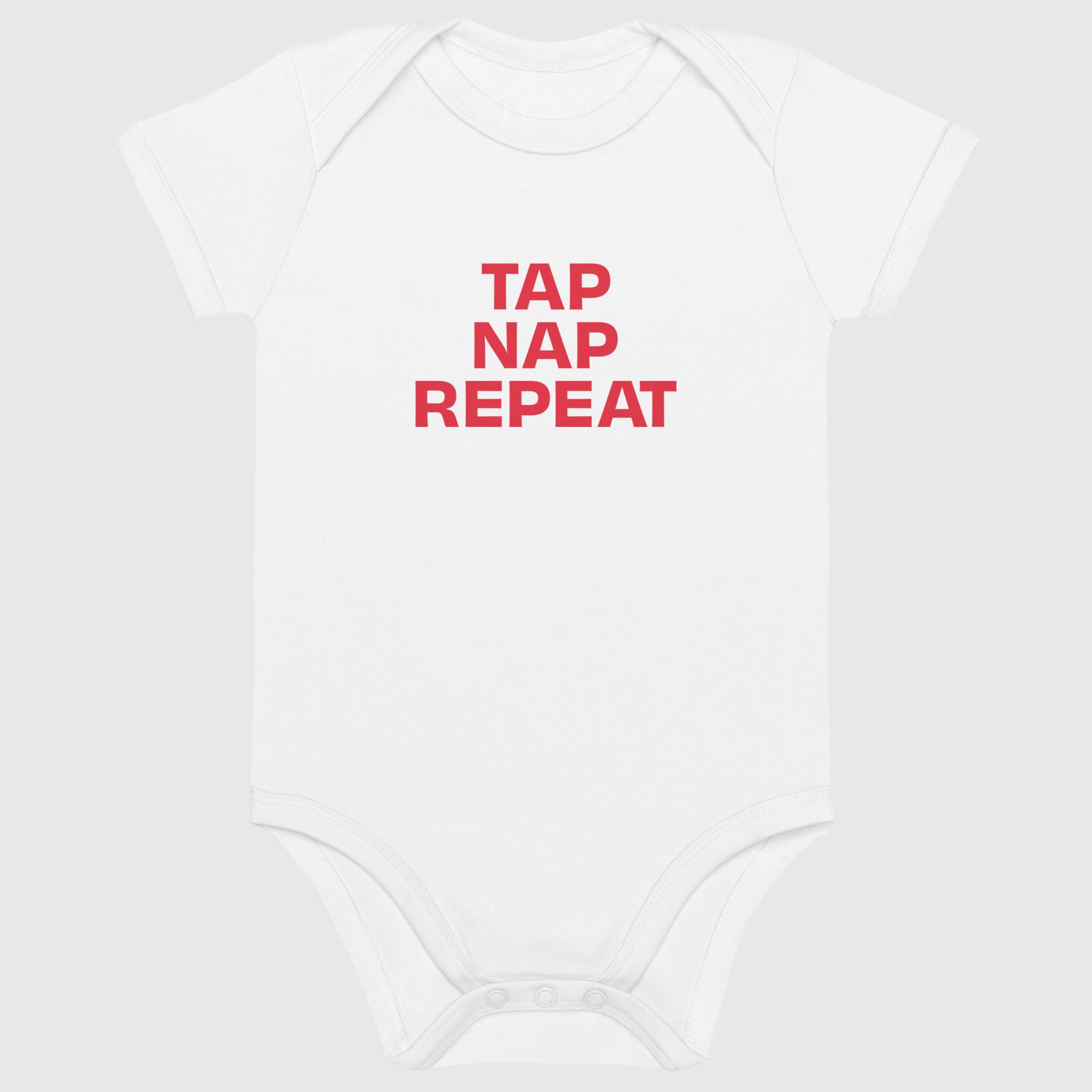 Tap Nap Repeat Baby Bodysuit - Image 2